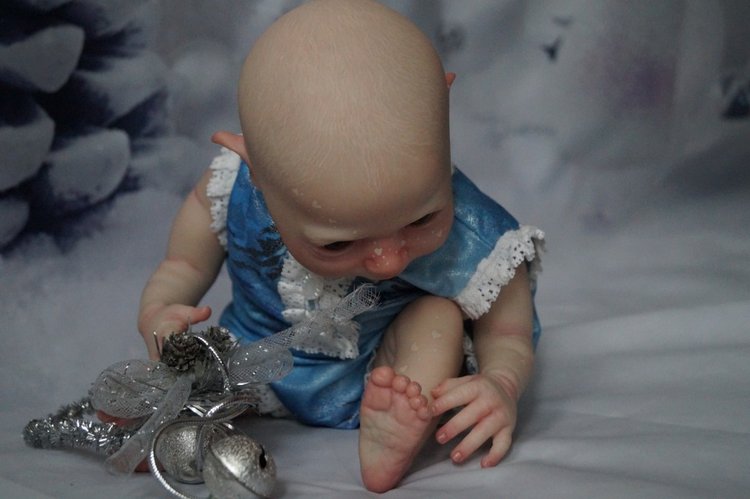 Зимний эльф Снежан — Куклы Реборн (Reborn): работы мастеров