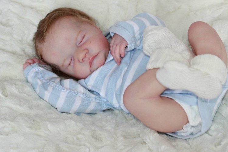 Мальчик-заичик, Левушка, кукла реборн Беспаловои Жанны (фото 3)