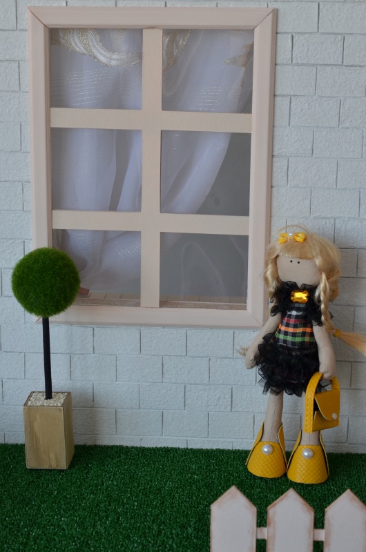 Большой румбокс с аксессуарами (фотозона 7в1) для кукол от 25 см