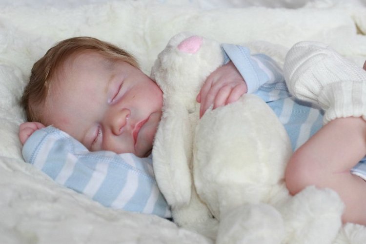 Мальчик-заичик, Левушка, кукла реборн Беспаловои Жанны (фото 4)