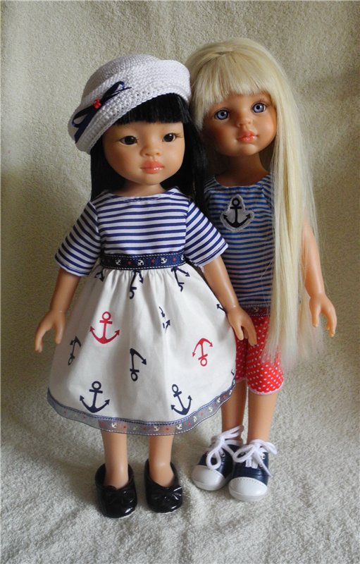 Опять морская тема — Одежда и обувь для кукол своими руками: фото