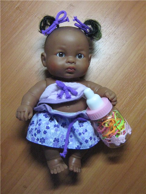 Загорелые пупсы Paola Reina. Как сделать волосы чёрными