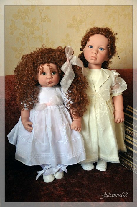 Middleton Doll: "Winter Splendor" из серии L'Innocence автор Ева Хеланд и кудряшка "С Днем Рождения, Тедди!"