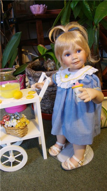 Еще одна маленькая очаровашечка, кукла из фарфора от Анны Тиммерман