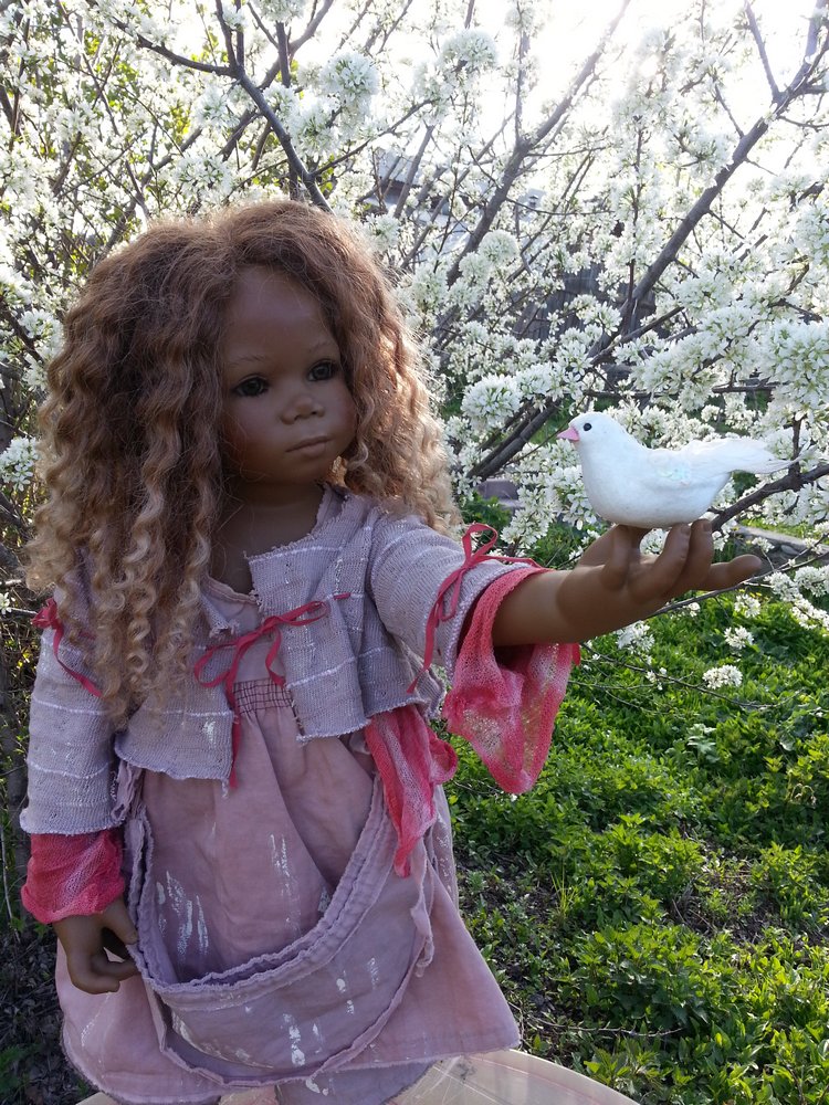 Шоколадная девочка Натитти от Annette Himstedt (фото 6)