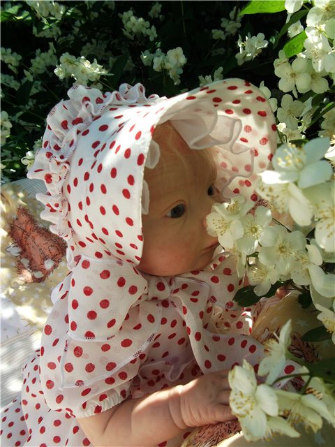 Ох, уж эти горошки!!! Кукла реборн София (фото 4)