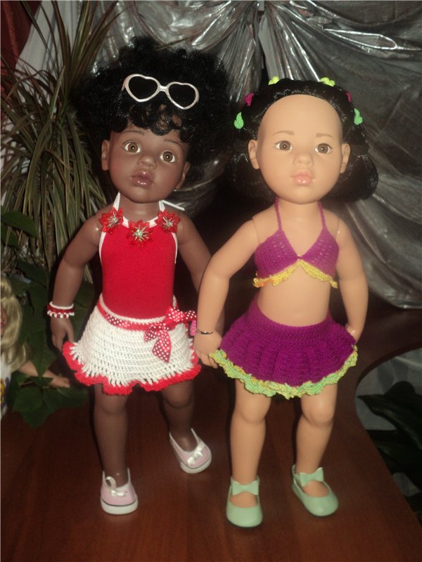 Девчушки любят наряжаться! Наряды для кукол Готц и не только
