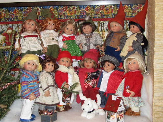 Новый год в семейке вихтелей. Куклы от Rosemarie Muller | Бэйбики Новый год в семейке вихтелей. Куклы от Rosemarie Muller