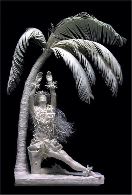 Живые композиции из бумаги от Аллена и Пэтти Экман, Allen and Patty Eckman