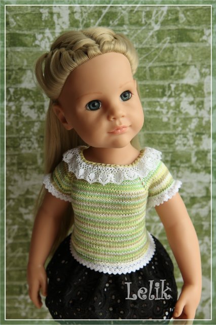 Летние кофточки для Gotz — Одежда и обувь для кукол своими руками: фото (фото 4)