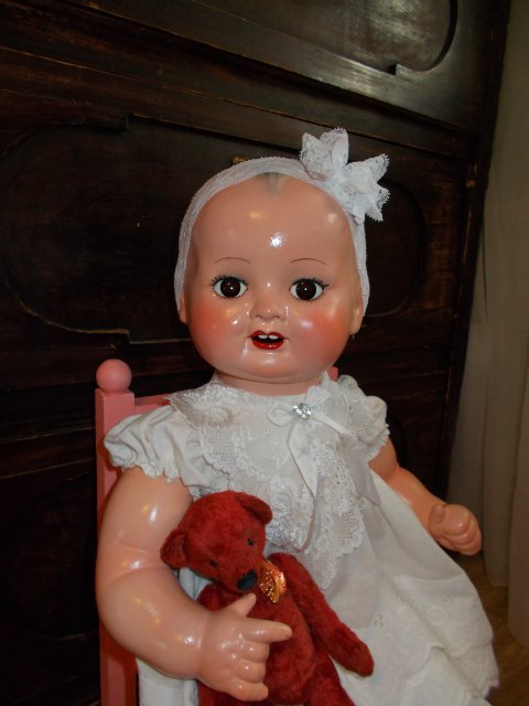 Кукла с мишкой играла — Антикварные куклы Jules Steiner (Штайнер): Франция