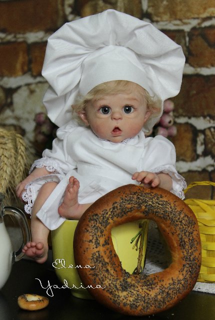 Поваренок по мотивам работы "Прототип мини Офелии". Куклы реборн Елены Ядриной