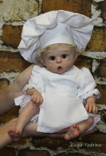 Поваренок по мотивам работы "Прототип мини Офелии". Куклы реборн Елены Ядриной