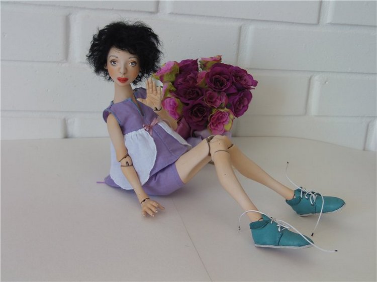 Авторские шарнирные куклы Кислой Валентины. Девочки молда Кузя (фото 7)