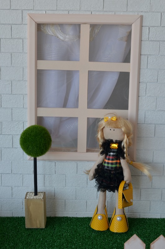 Большой румбокс с аксессуарами (фотозона 7в1) для кукол от 25 см