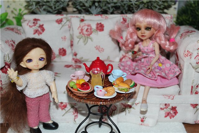 Чаепитие у Розочки — Куклы Fairyland (ФэйриЛэнд): BJD (БЖД) (фото 2)