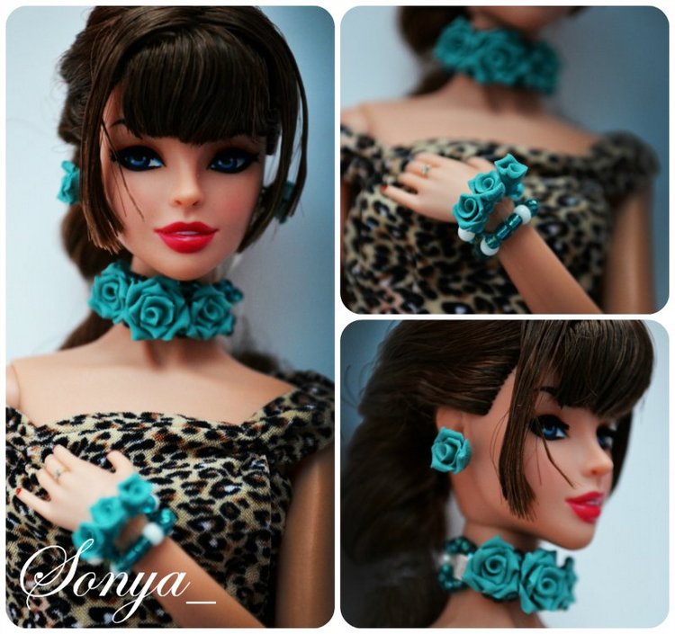 Кукольные мелочи. Часть 4. "Цветочная бижутерия" (фото 2)