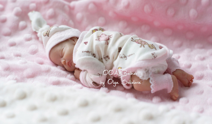 Мия, Макс, Клара, Бэн, Соня. Младенцы ООАК Ольги Соколовой (фото 8)