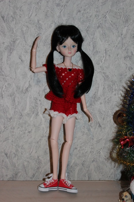 Кукла Лаура("Звезда подиума" 60 см) встречает Новый Год 2017 :)