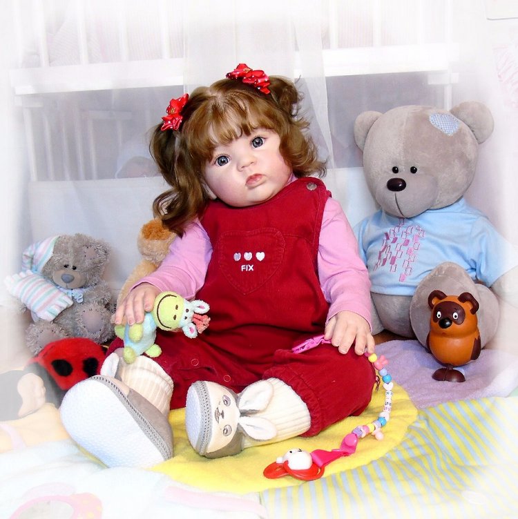 Милая девочка Гулечка — Обучение реборнингу: роспись