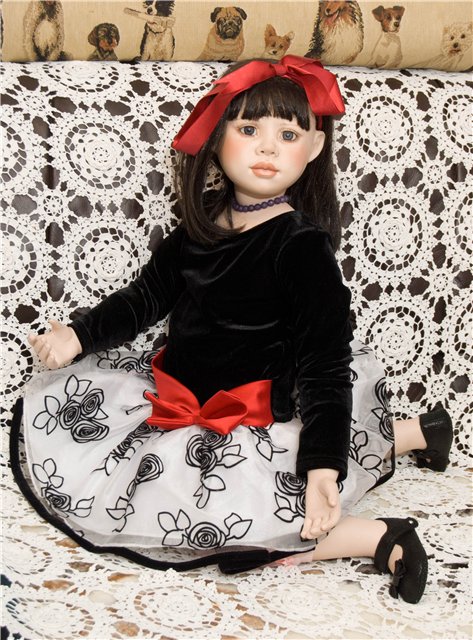 Девочка из января — Куклы Christine Orange (Кристин Оранж): фарфор (фото 2)