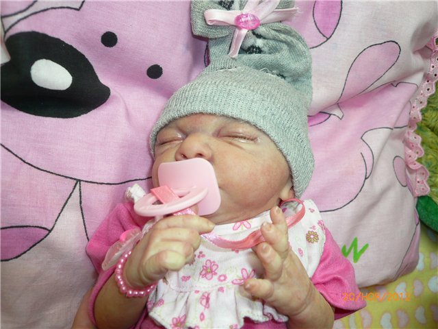 Моя дюймовочка реборн Настенька (фото 7)