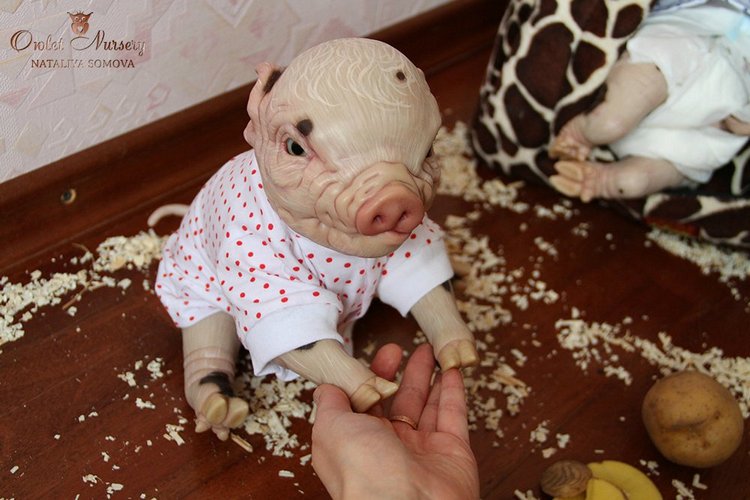 Свинка Пеппа и её младший братик Джордж. Поросята реборн Наталии Сомовой