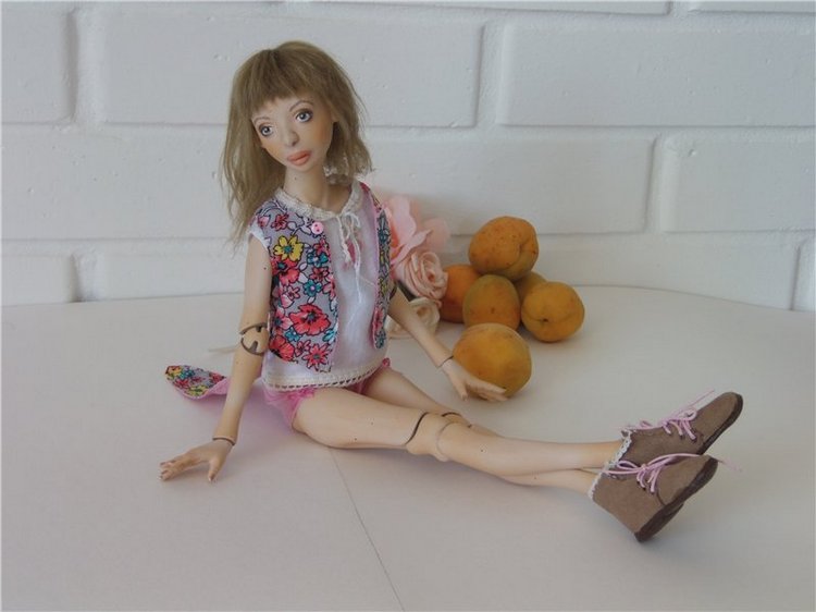 Авторские шарнирные куклы Кислой Валентины. Девочки молда Кузя (фото 2)
