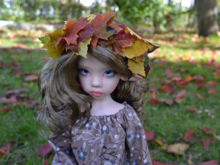 В золоте осенних листьев — Куклы Kaye Wiggs (Кайе Виггс): авторские BJD (БЖД) (фото 2)