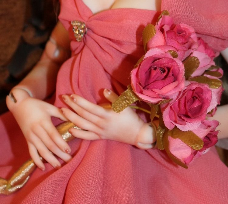 Моя первая фарфоровая шарнирная кукла. Есть фото 18+ (фото 7)