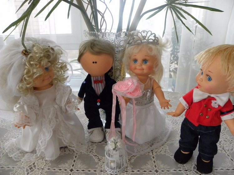 Продолжение свадьбы — Куклы Galoob Baby Face (Фейсинки): винтаж 90