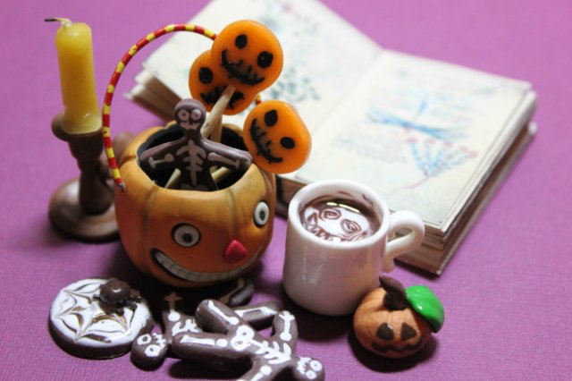 На носу что? Хэллоуин. Миниатюра для кукол (фото 10)