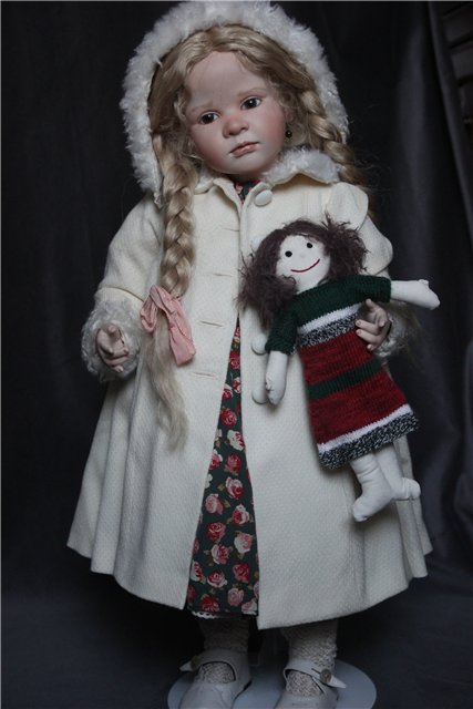 Фарфоровая кукла-снегурочка Офелия (Ophelia) от Ruth Treffeisen. Просто наступила зима