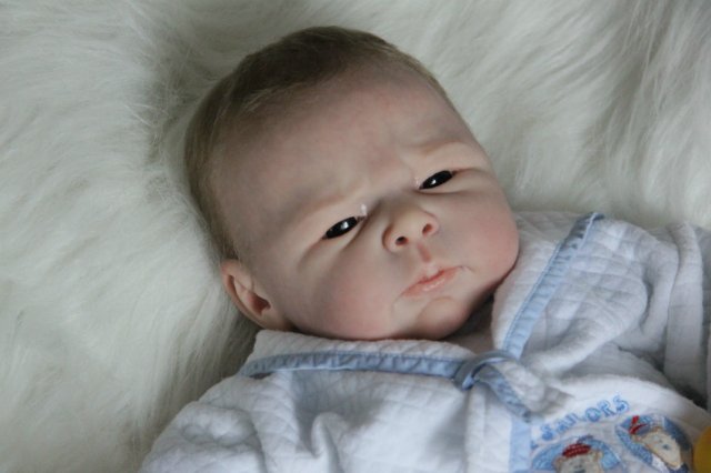 Ноэльчик... очень серьезный малыш... Куколка реборн Вишни Виктории