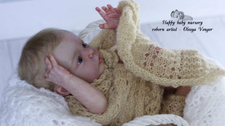 Моя милая златовласка Ева. Кукла реборн Олеси Венгер