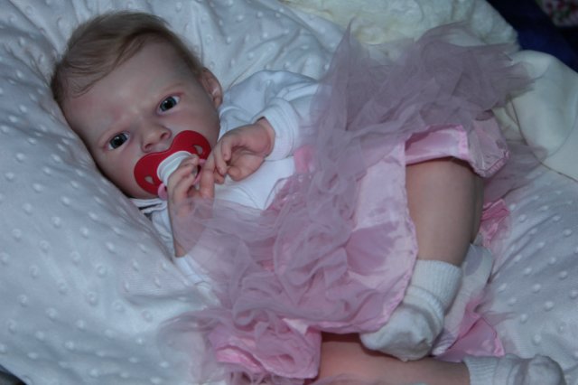 Маленькая кнопочка реборн Сабрина, художник Беспалова Жанна