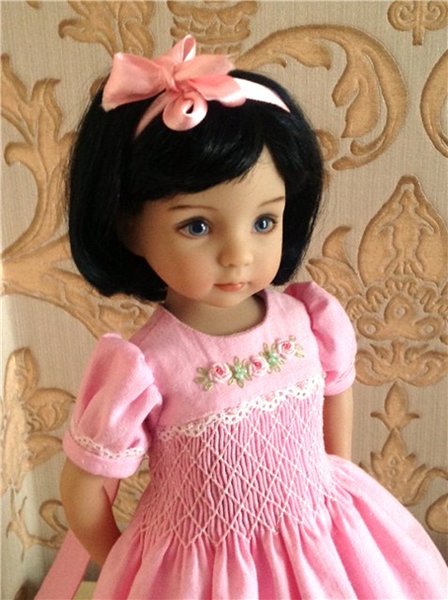 Первое платье для куколки Эффнер в стиле буфы и рококо (фото 6)