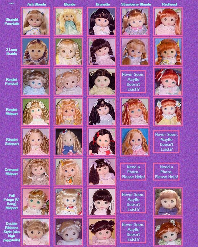 Куколки My Child от Mattel, Inc 1985-1988 года (фото 10)