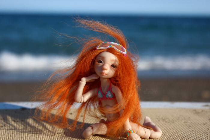 Как Фиби в отпуск съездила. Авторская бжд-мышка Лидии Снуль