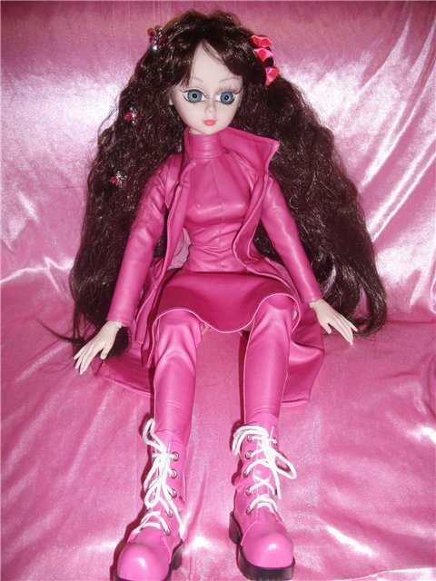 Девочка в розовом, 60см восхищения (фото 5)