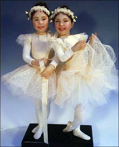 Голубая танцовщица или Магия балета. Фарфоровая коллекционная кукла от Донны Руберт