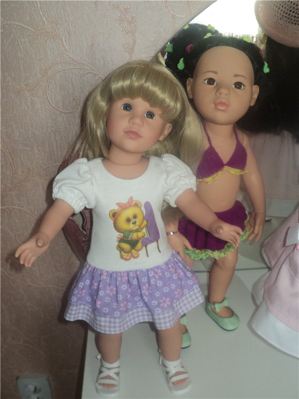 Девчушки любят наряжаться! Наряды для кукол Готц и не только