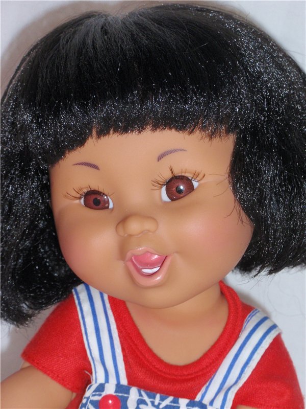 К нам приехала сестричка Мерри-Керри, Galoob Baby Face doll (фото 7)