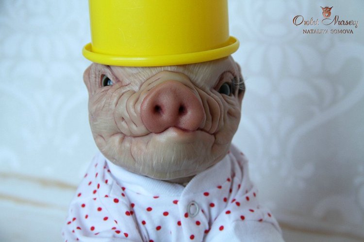 Свинка Пеппа и её младший братик Джордж. Поросята реборн Наталии Сомовой