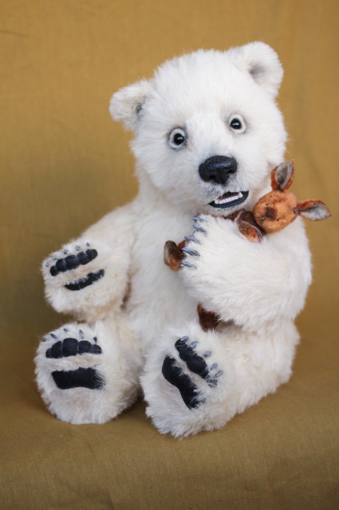 Нолан полярный медвежонок. Авторские игрушки ручной работы Татьяны Матляк
