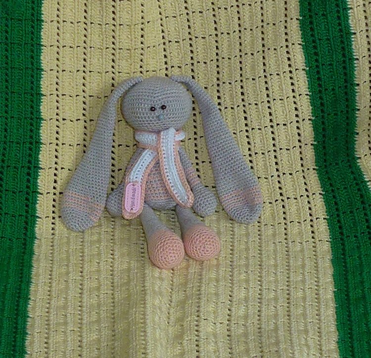 Авторский вязаный зайка амигуруми: Тимофей (фото 3)