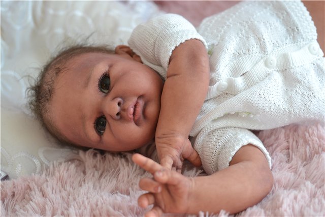 Шоколадка Lisa, кукла-реборн Татьяны Гордиенко (фото 2)