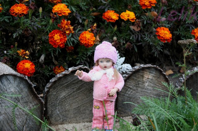 Прогулка с кнопочкой. Теплая одежда для моей куколки