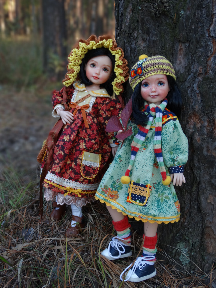 Любимые куколки Jolina в осеннем лесу