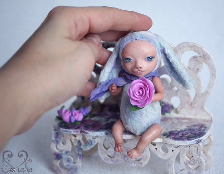 Авторская кукла-зая тедди долл Василиска от SeVlaNa (фото 7)